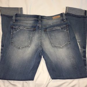 Buckle Black ankle straight jean